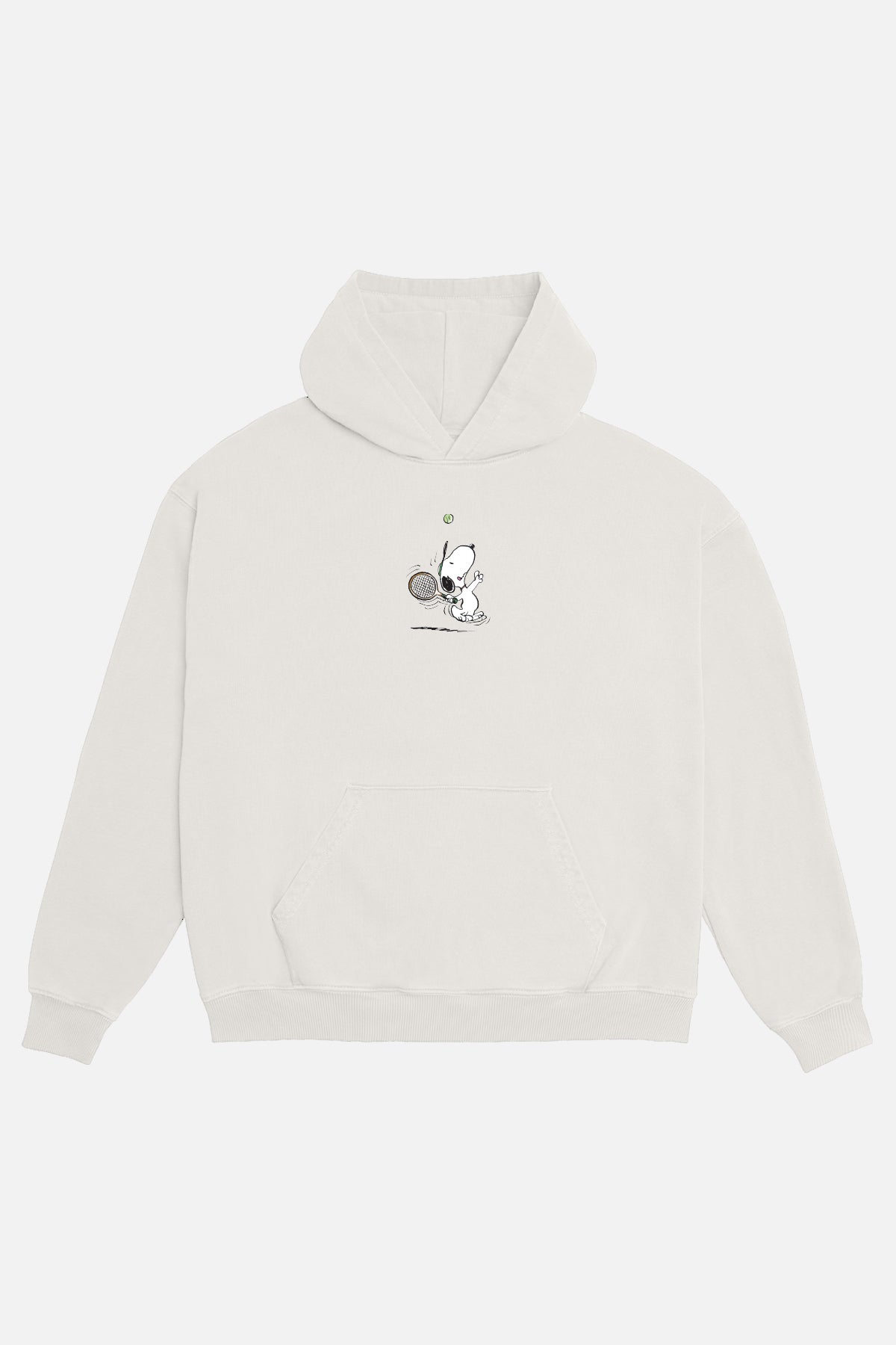 Snoopy Social Match Point Hoodie in Vintage White