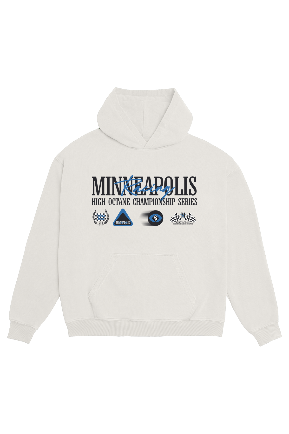 Saturday Society Minneapolis Racing Hoodie in Vintage White