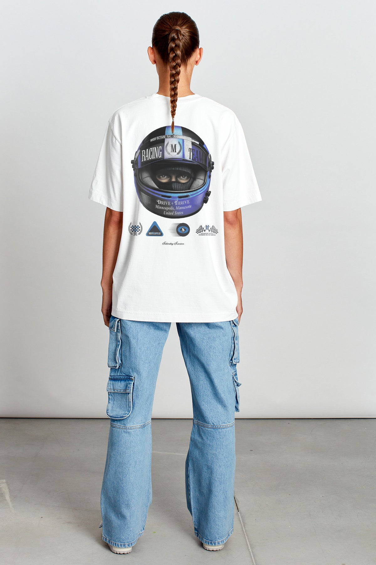 Saturday Society Minneapolis Racing T-shirt in Vintage White