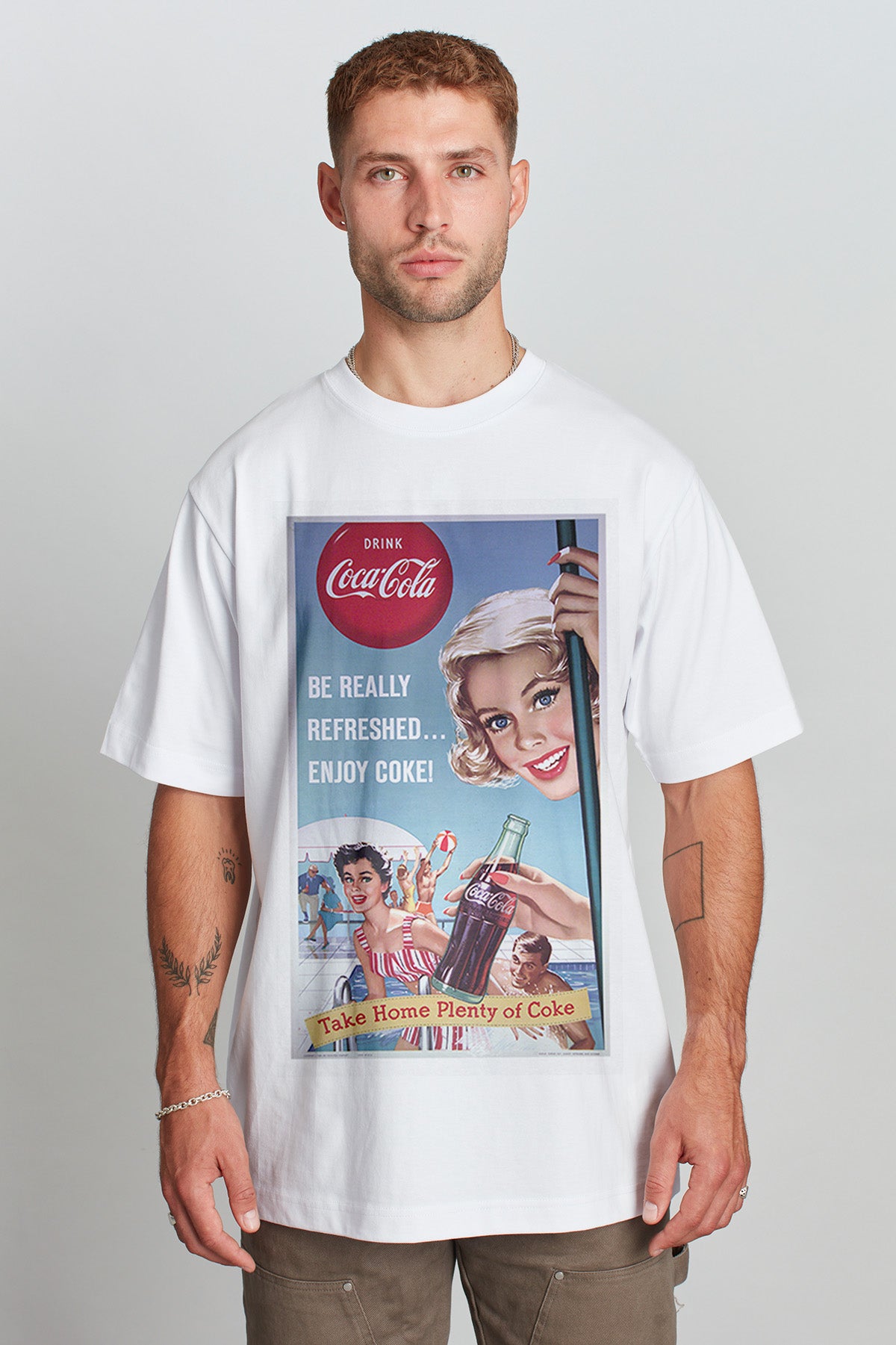 Coca-Cola Take Home Plenty T-shirt in White