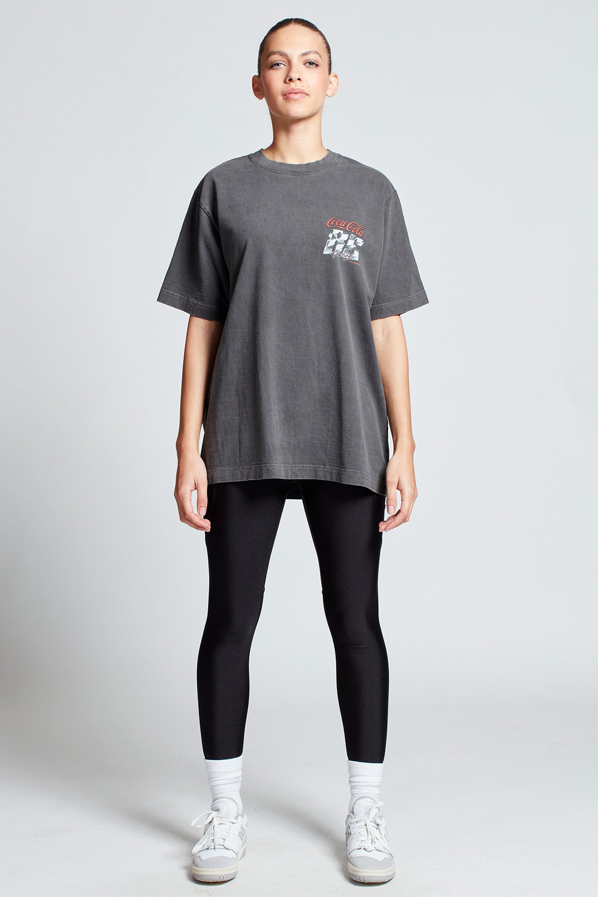 Coca-Cola Lights Out T-shirt in Washed Grey