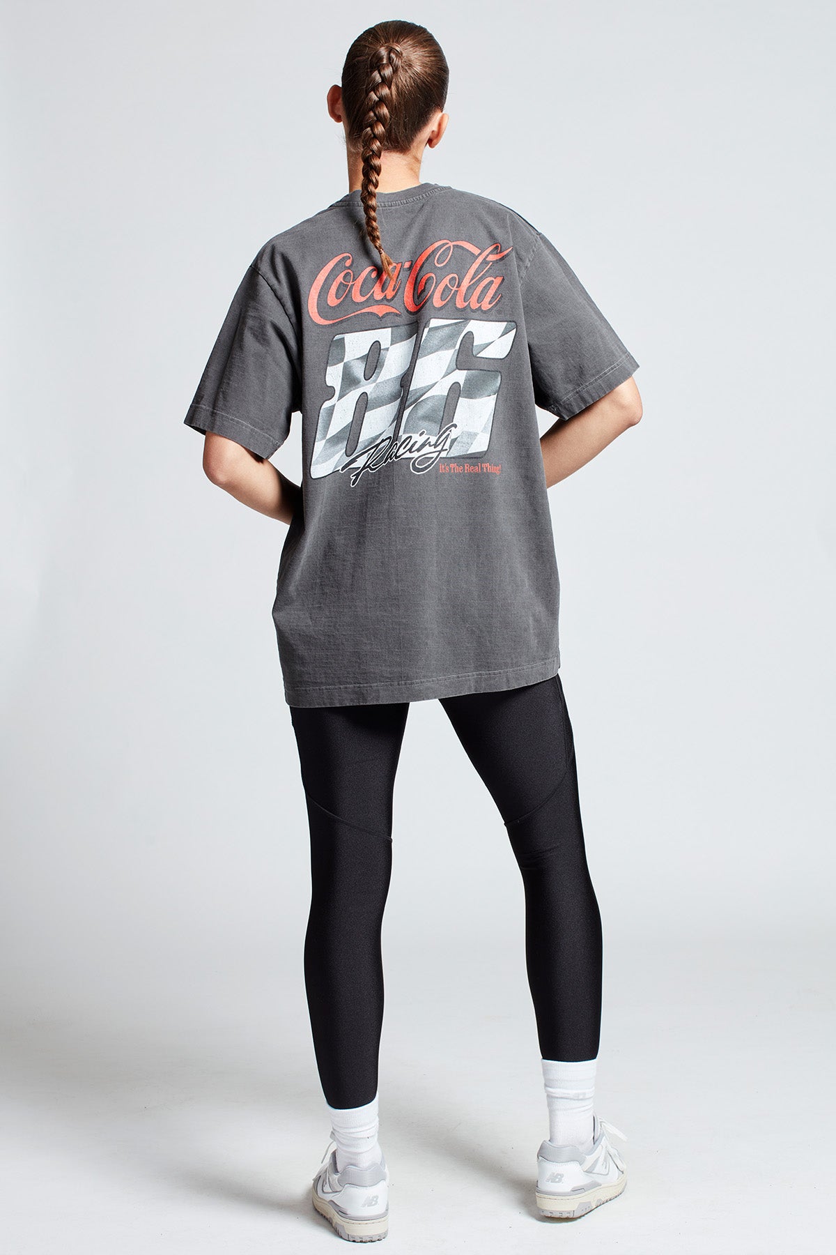 Coca-Cola Lights Out T-shirt in Washed Grey