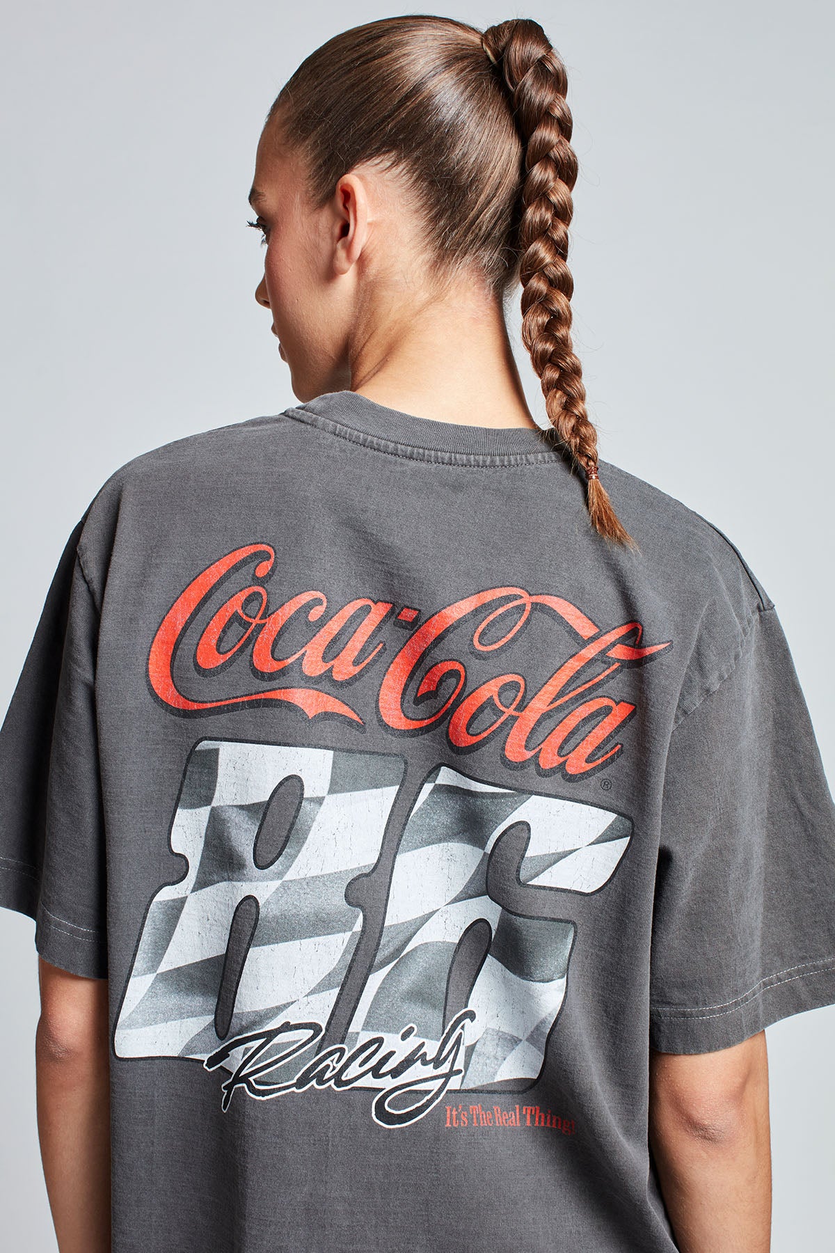 Coca-Cola Lights Out T-shirt in Washed Grey