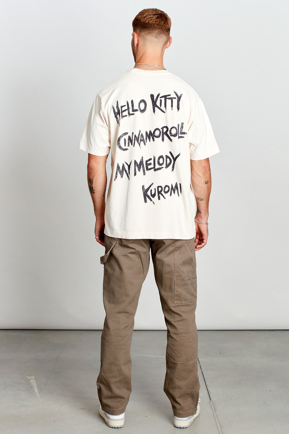 Hello Kitty And Friends Punk Rock T-shirt in Vintage White