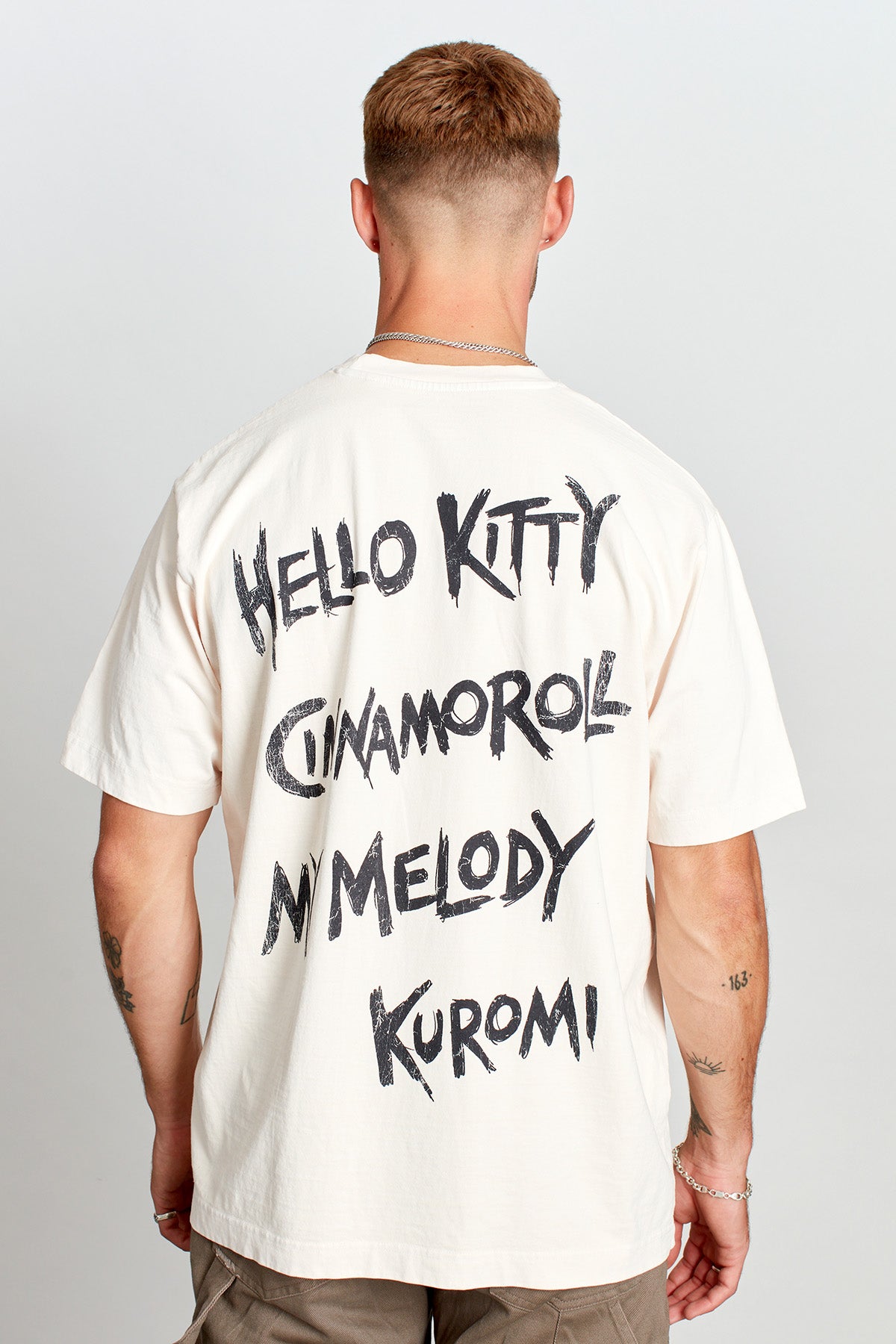 Hello Kitty And Friends Punk Rock T-shirt in Vintage White