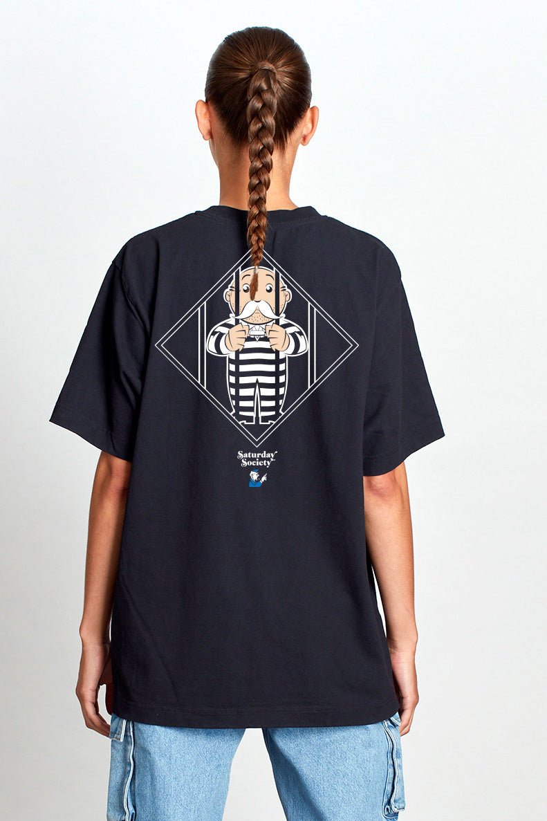 Monopoly Behind Bars T-shirt in Black