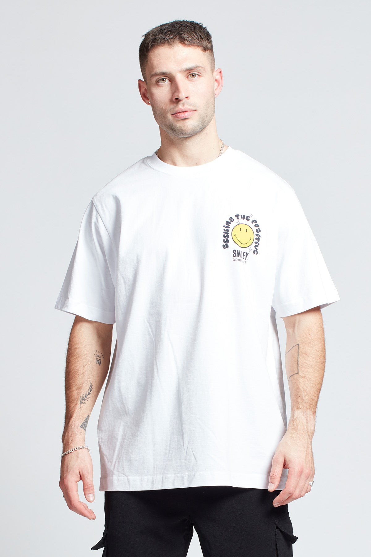 Smiley Originals® Positive Seeker T-shirt in White