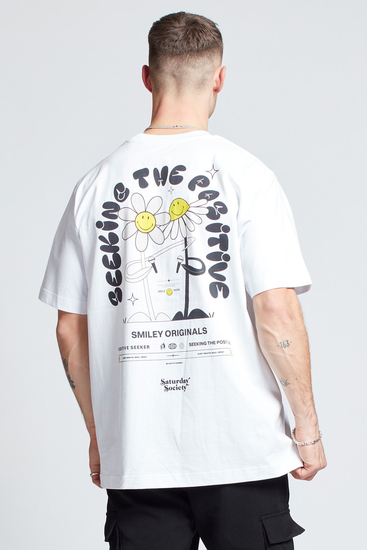 Smiley Originals® Positive Seeker T-shirt in White