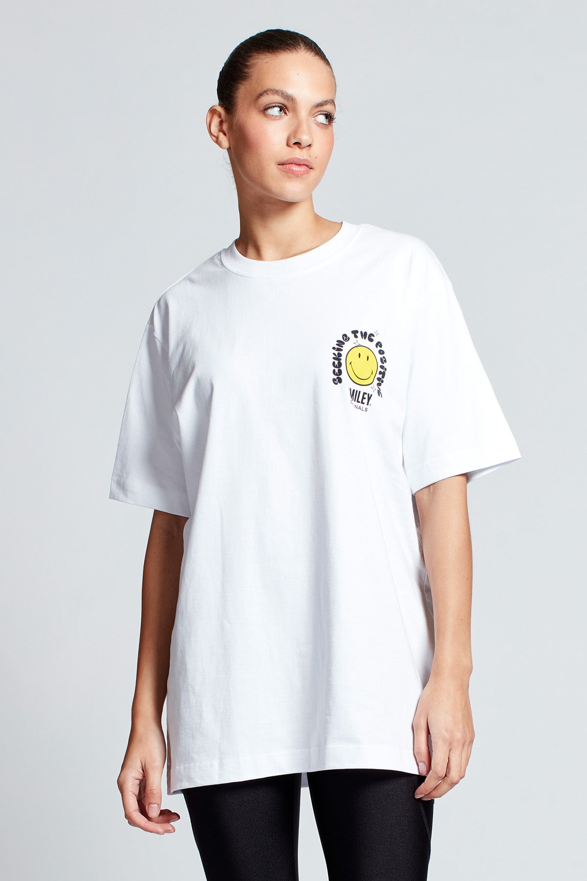 Smiley Originals® Positive Seeker T-shirt in White
