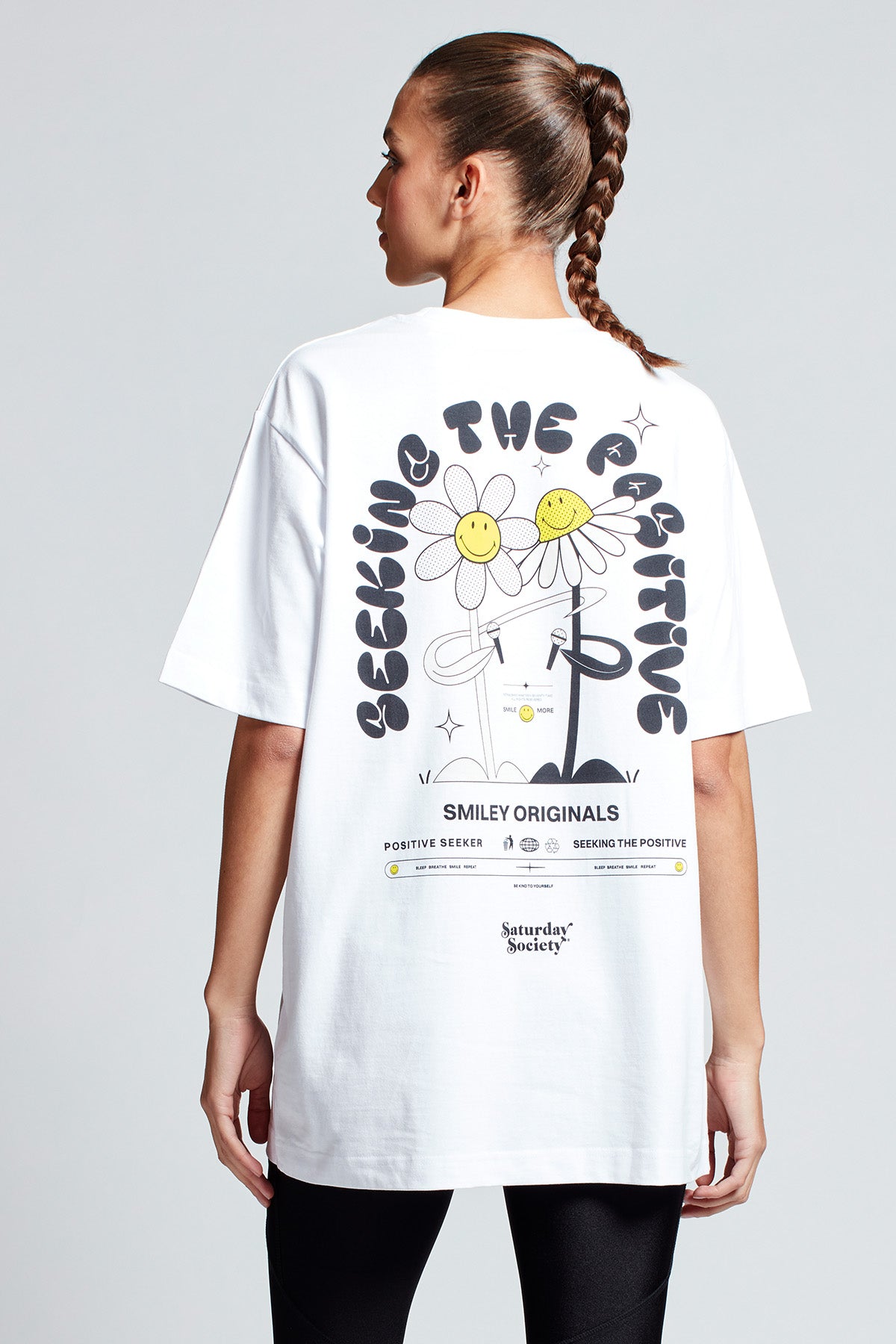 Smiley Originals® Positive Seeker T-shirt in White