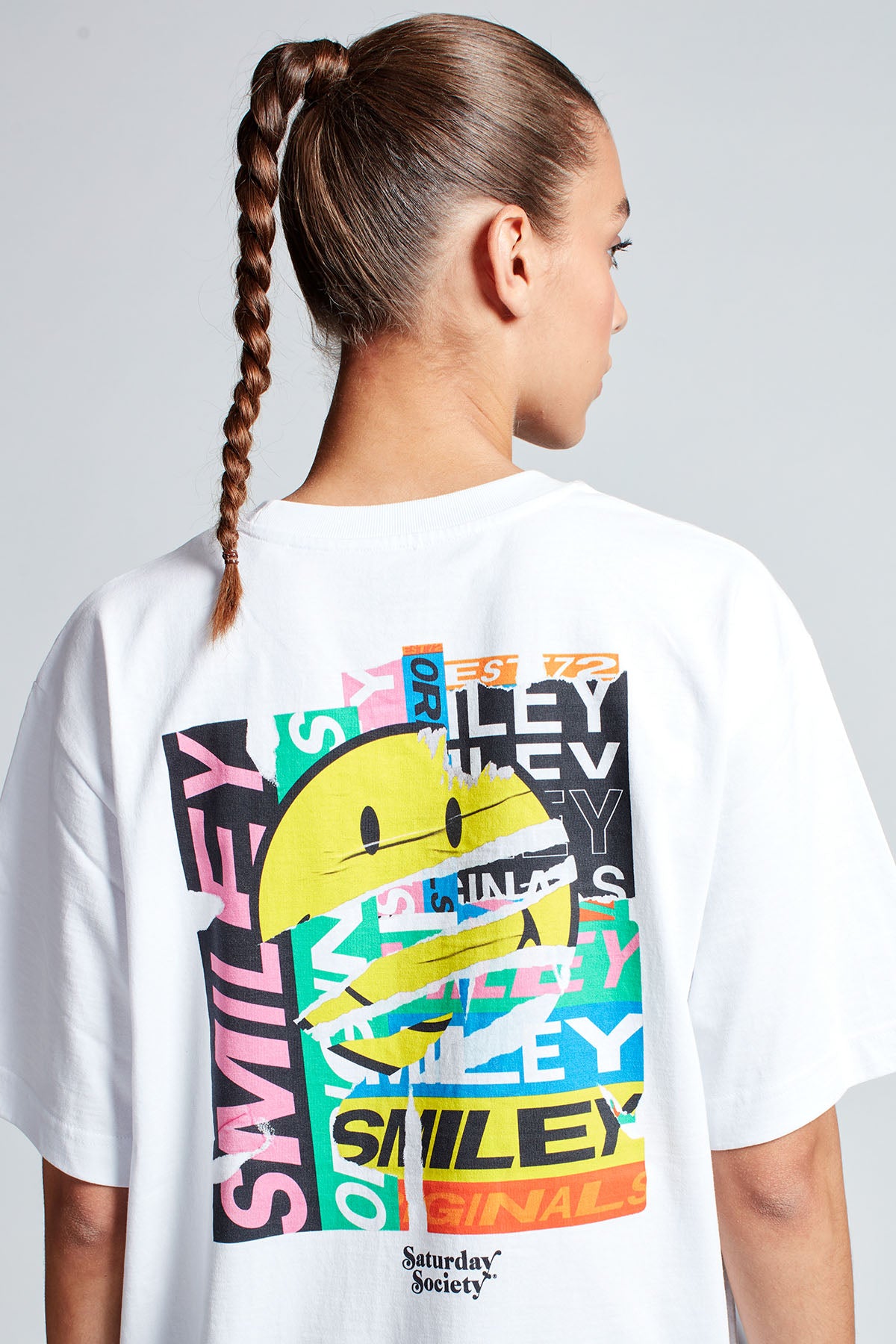 Smiley Originals® Original Raver T-shirt in White