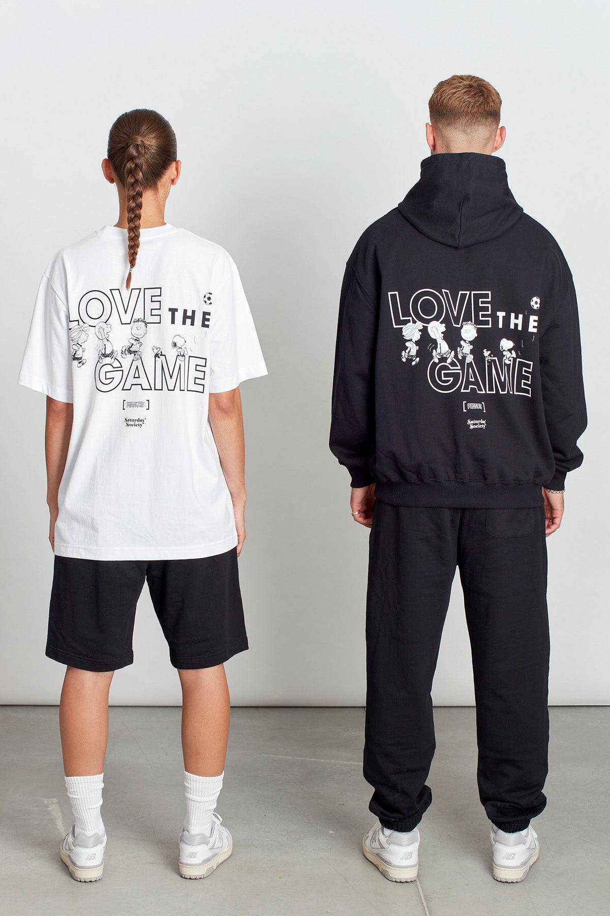 Snoopy Love The Game Hoodie in Black