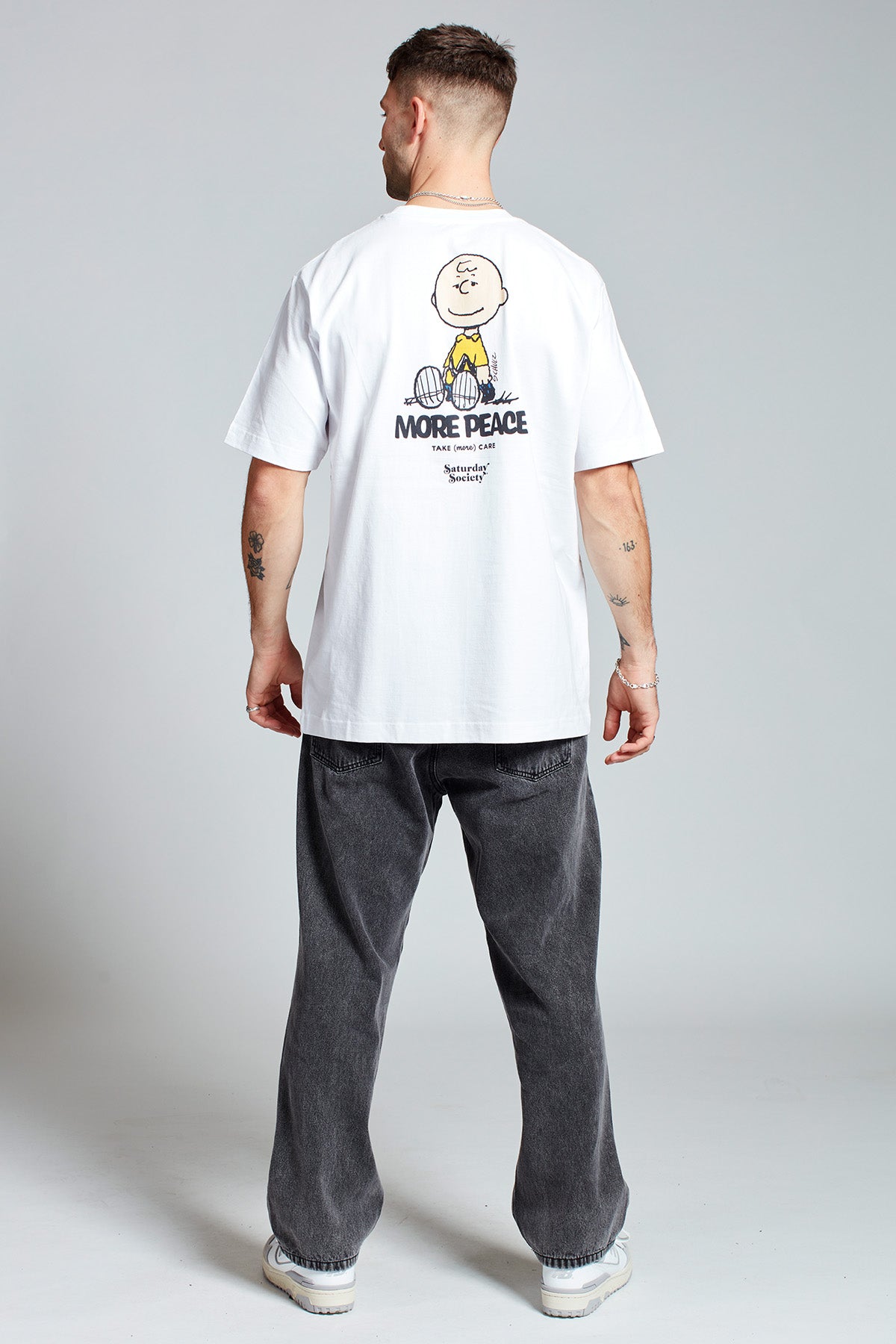 Snoopy More Peace T-shirt in White