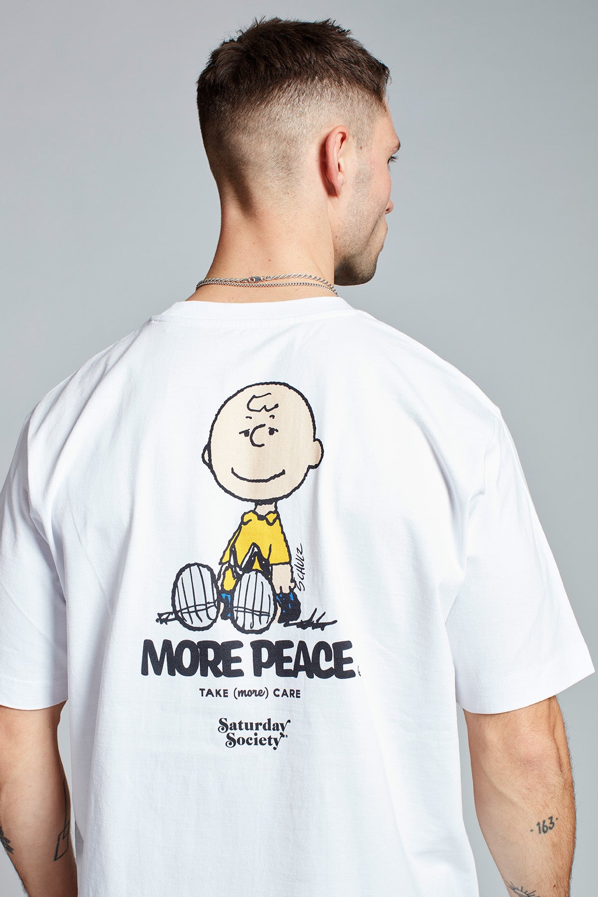 Snoopy More Peace T-shirt in White