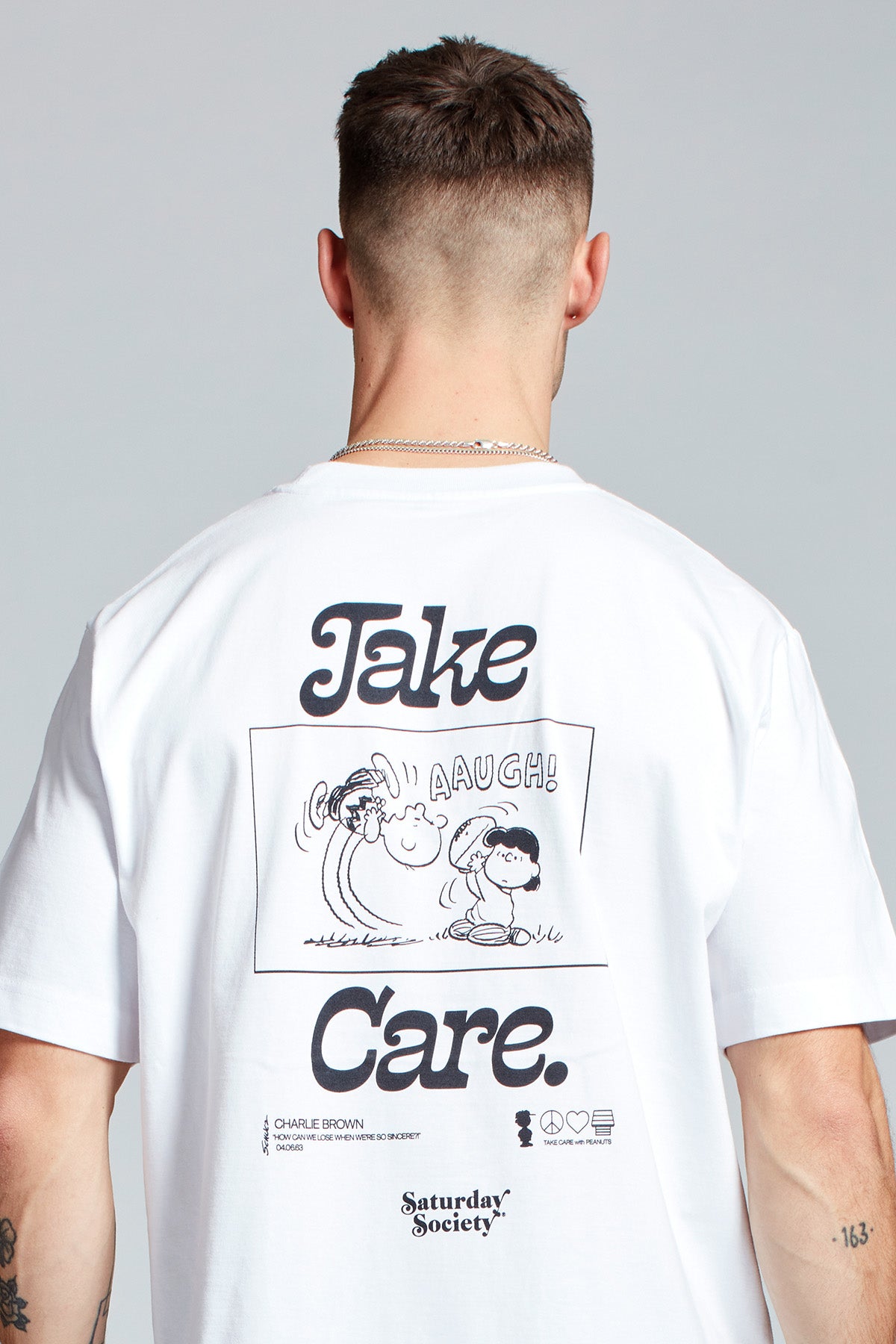 Snoopy Take Care T-shirt in White
