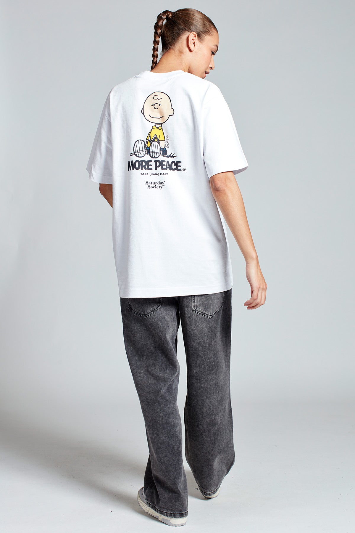 Snoopy More Peace T-shirt in White