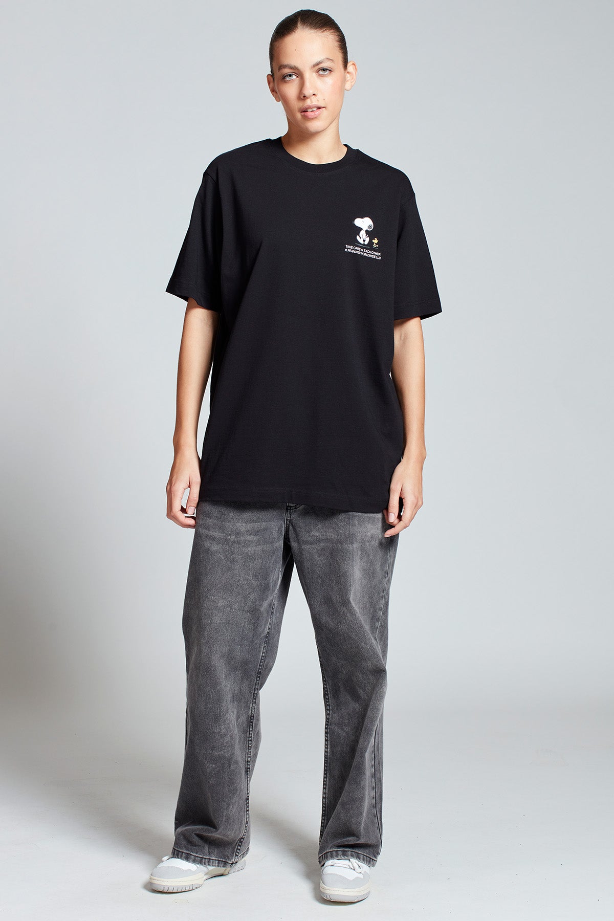 Snoopy Hometown Hero T-shirt in Black