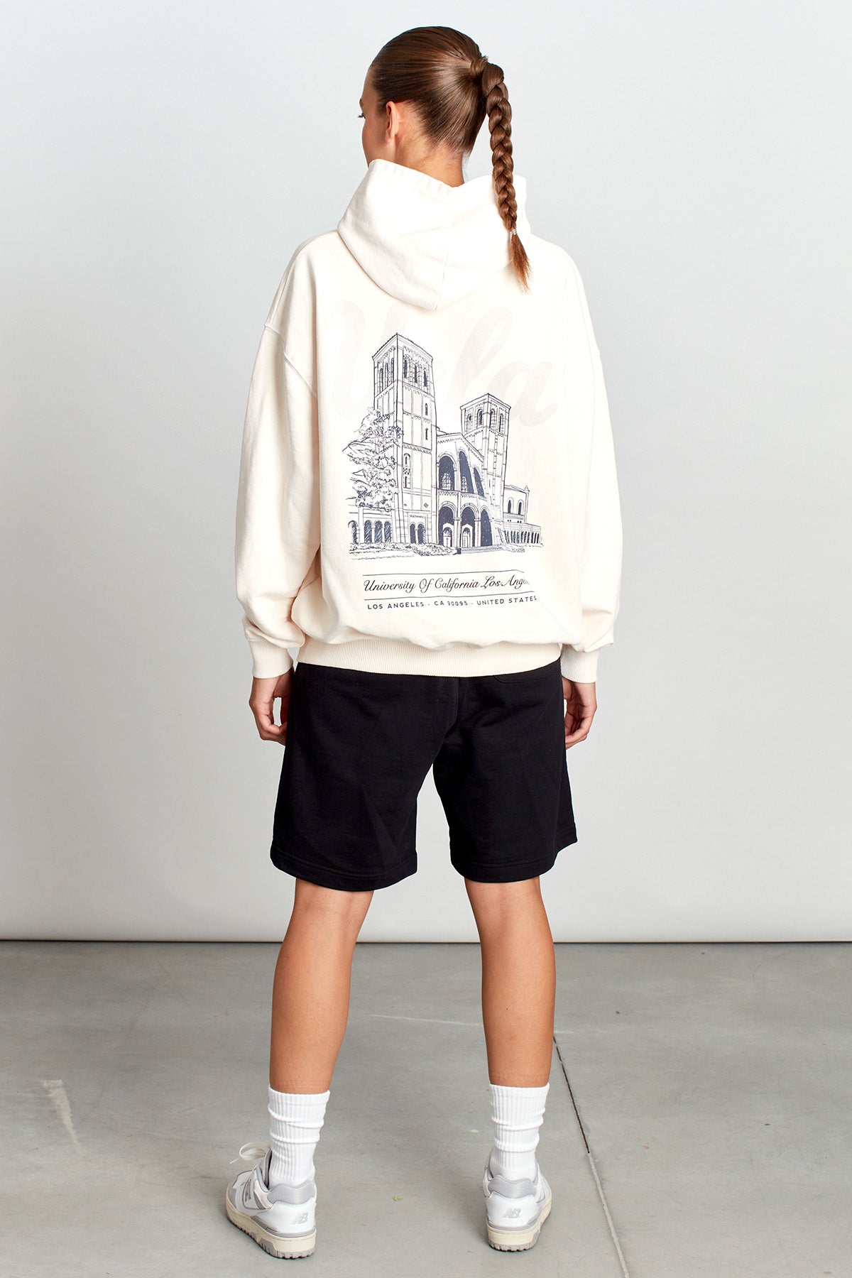 UCLA Royce Hall Hoodie in Vintage White