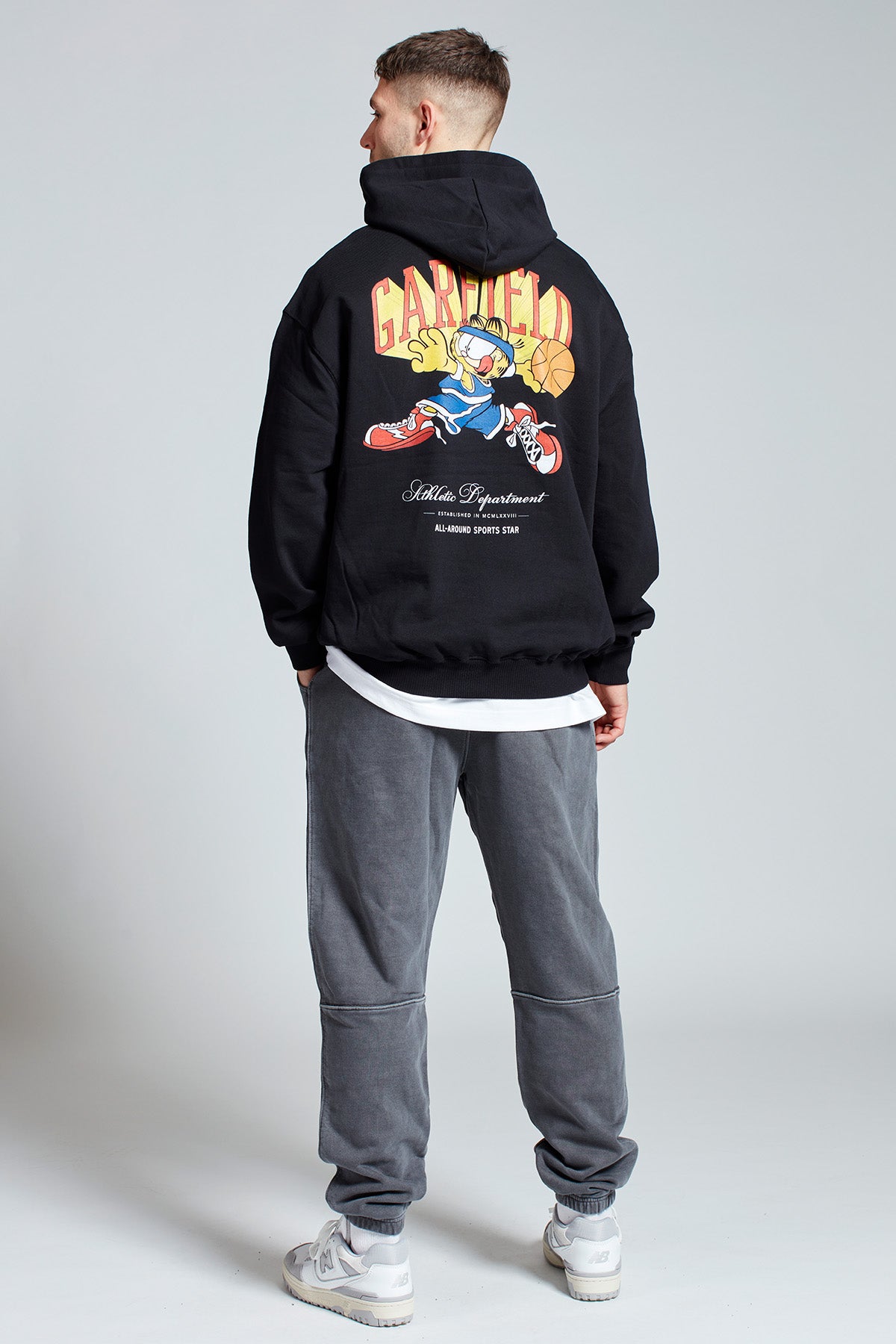 Garfield Sports Star Hoodie in Black