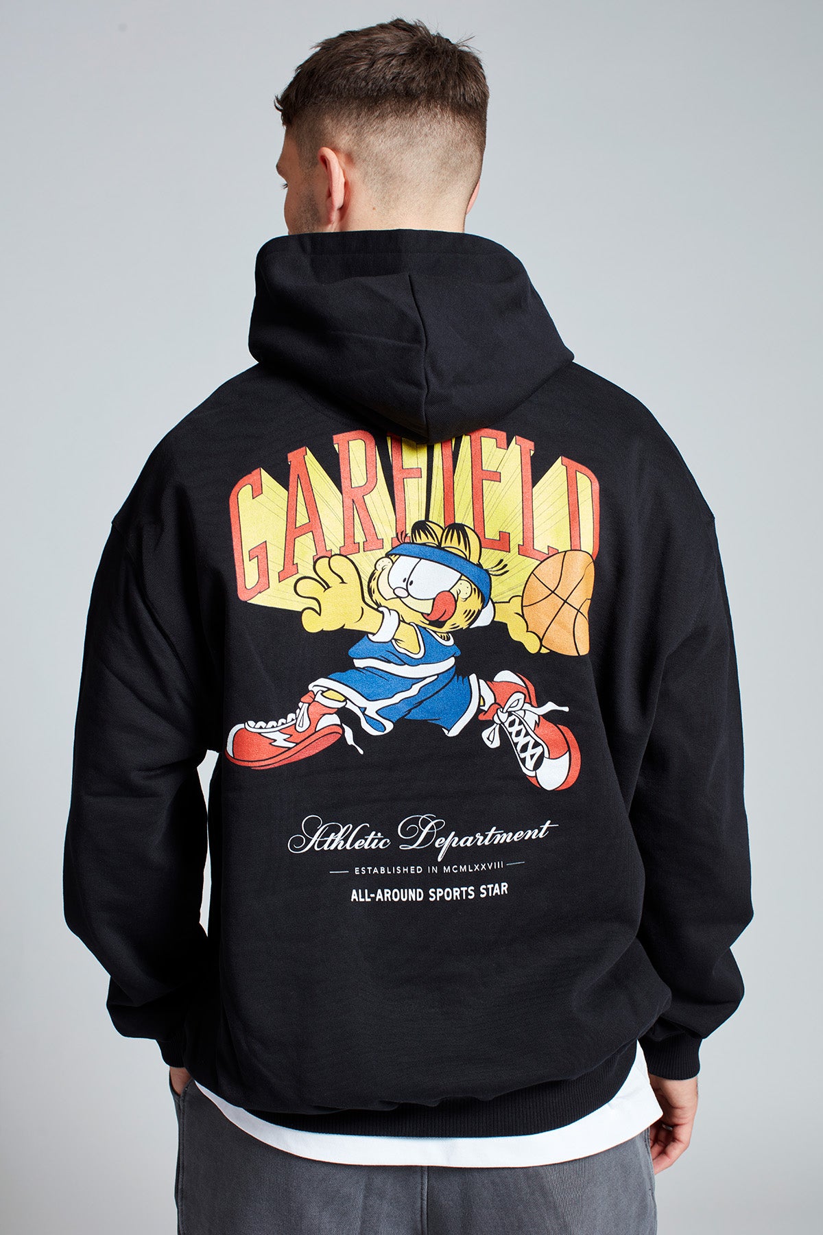 Garfield Sports Star Hoodie in Black