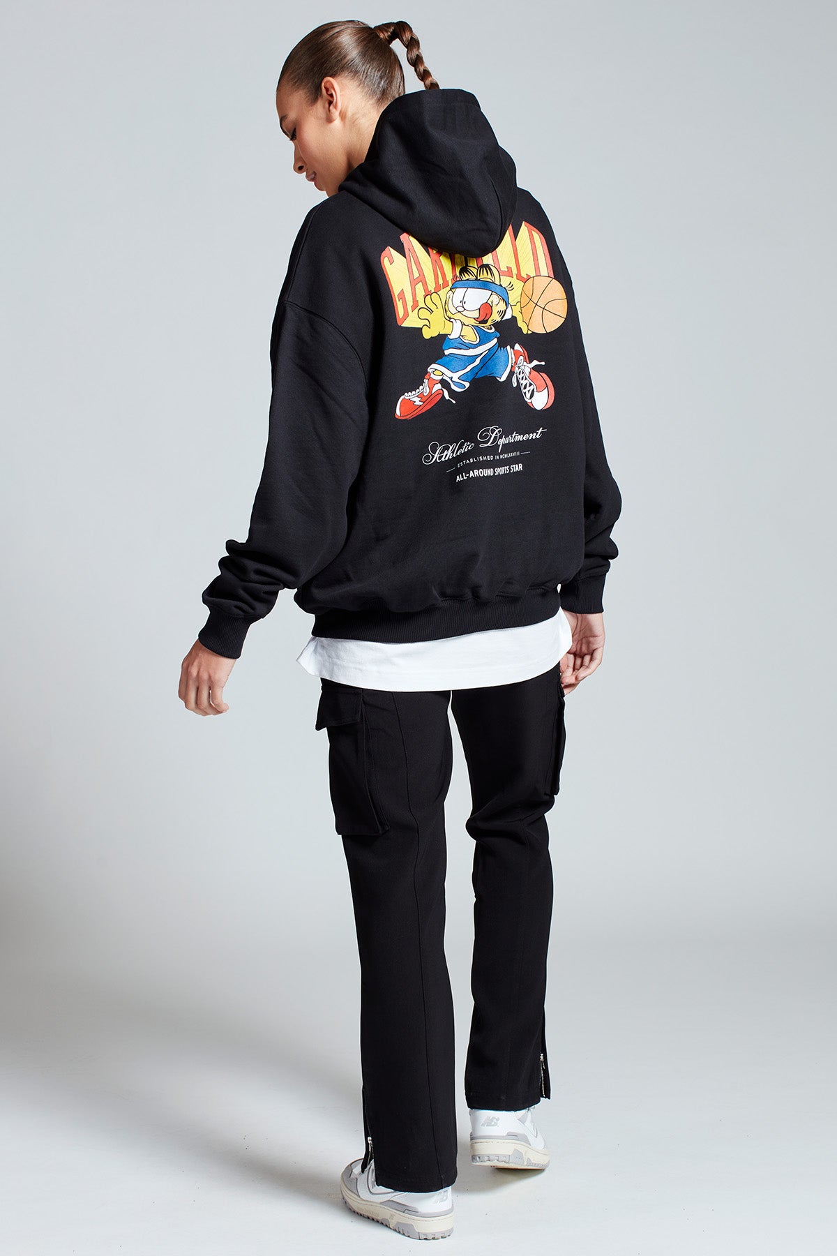Garfield Sports Star Hoodie in Black