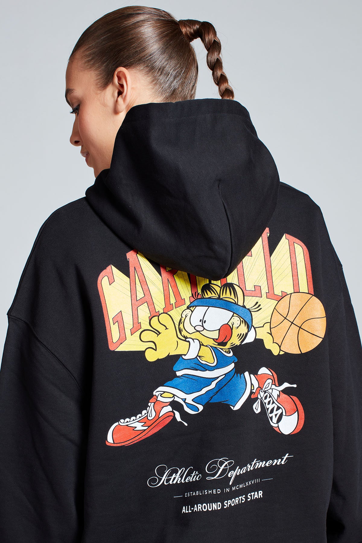 Garfield Sports Star Hoodie in Black