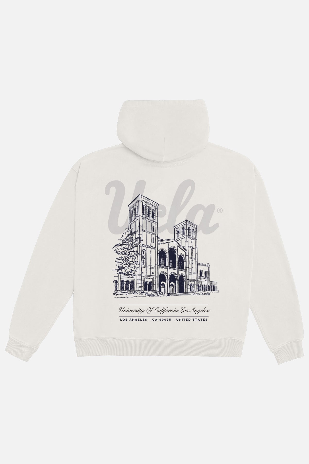 UCLA Royce Hall Hoodie in Vintage White