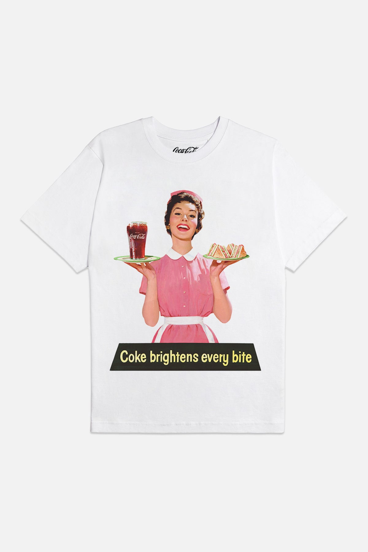 Coca-Cola Brighten Your Day T-shirt in White