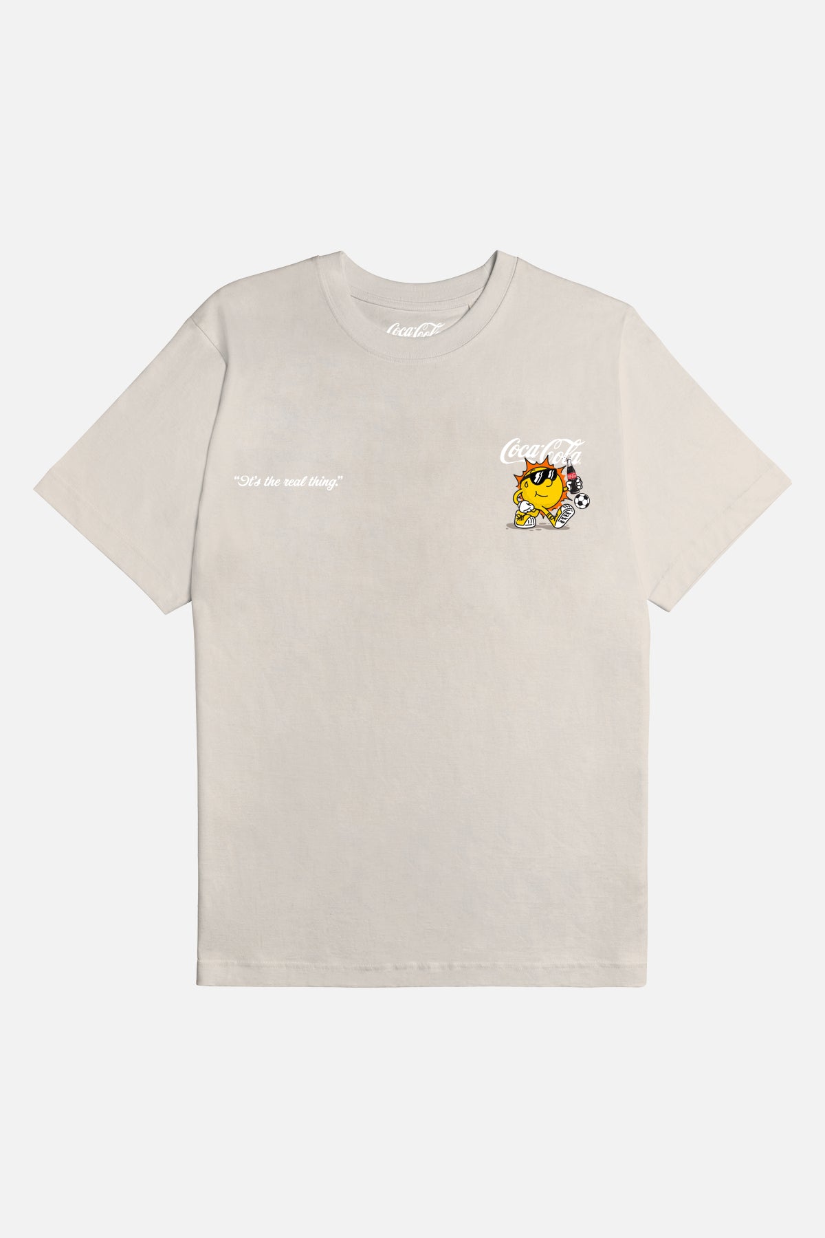 Coca-Cola Saturday Mascot T-shirt in Washed Stone