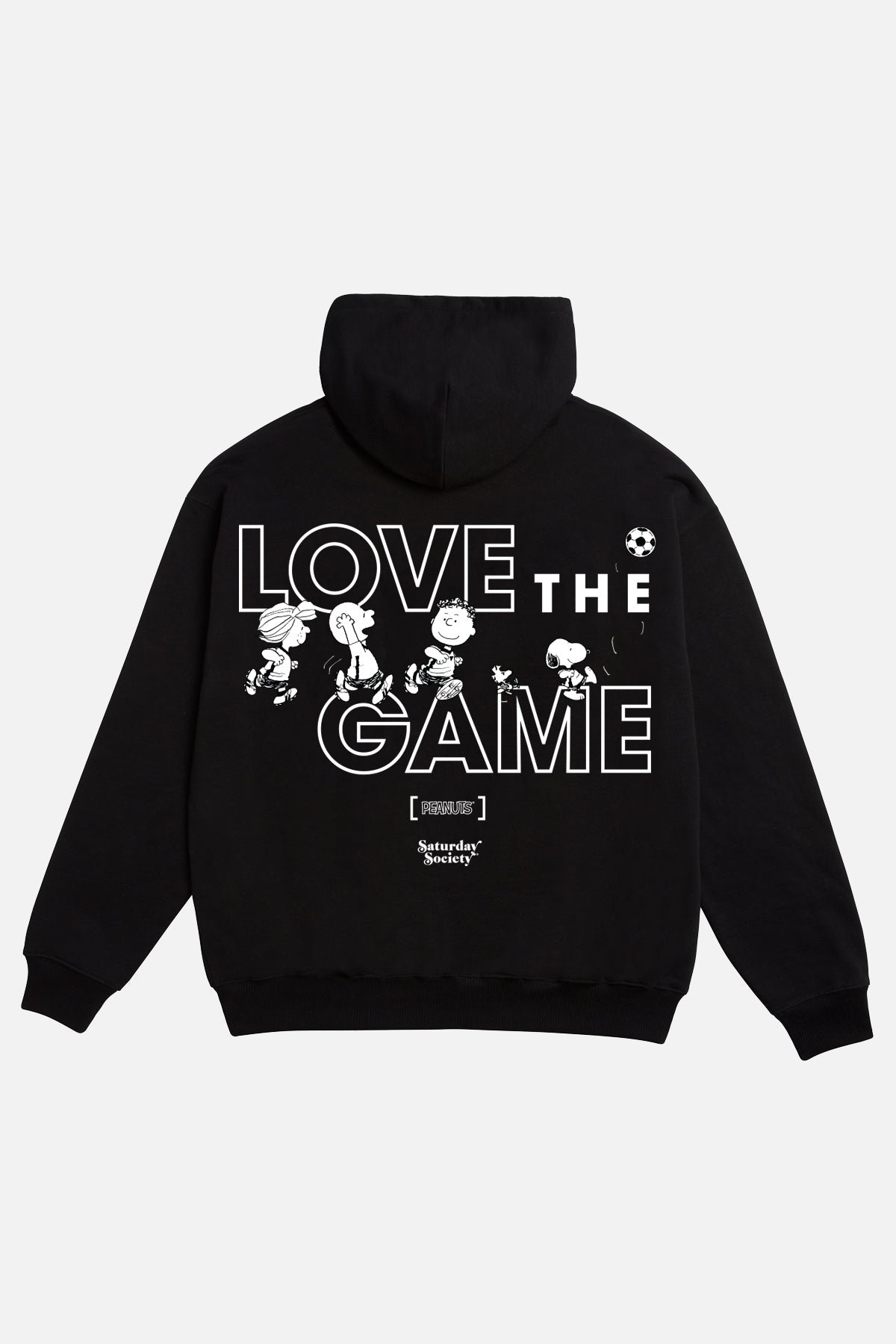 Snoopy Love The Game Hoodie in Black