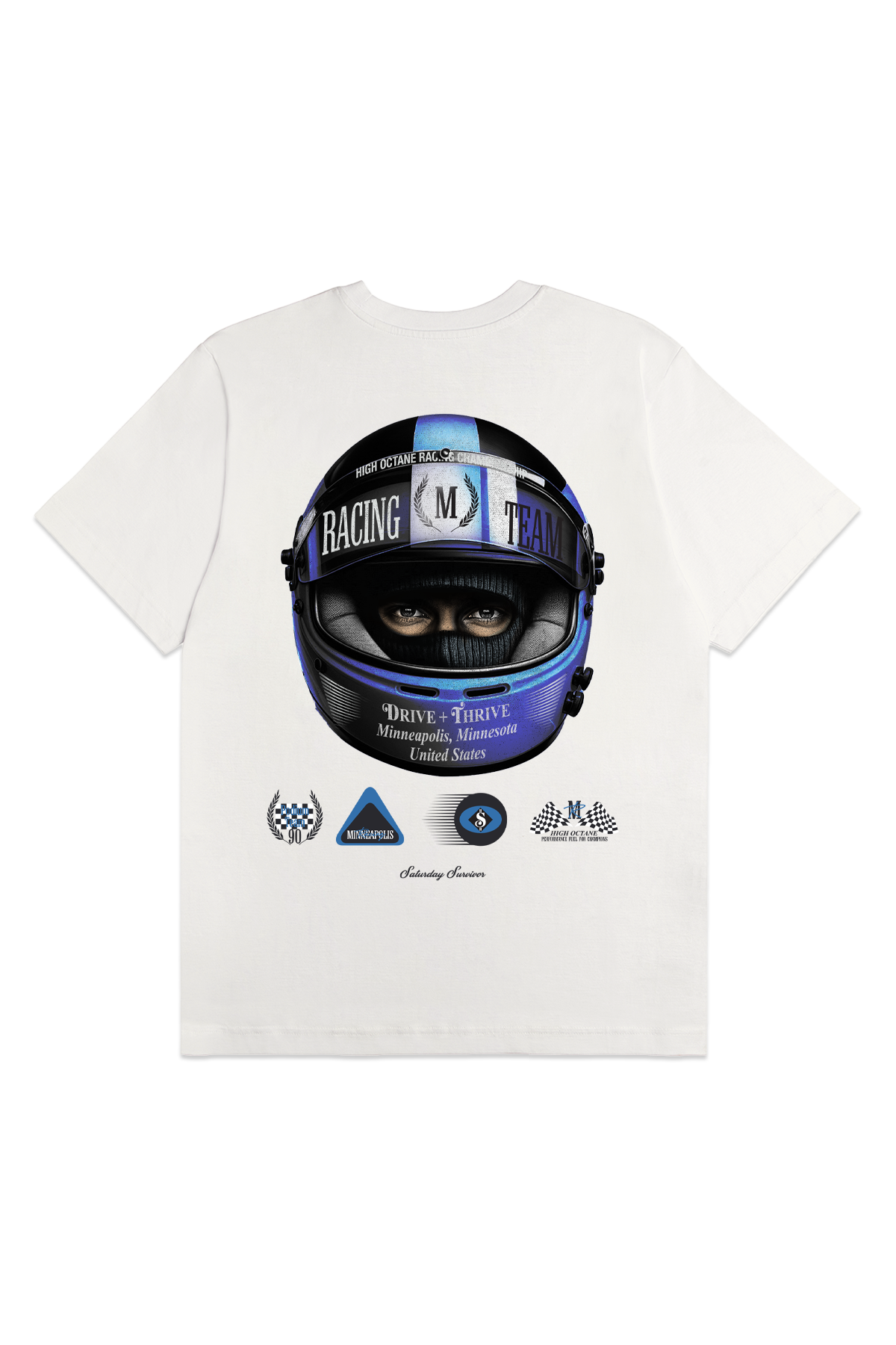 Saturday Society Minneapolis Racing T-shirt in Vintage White