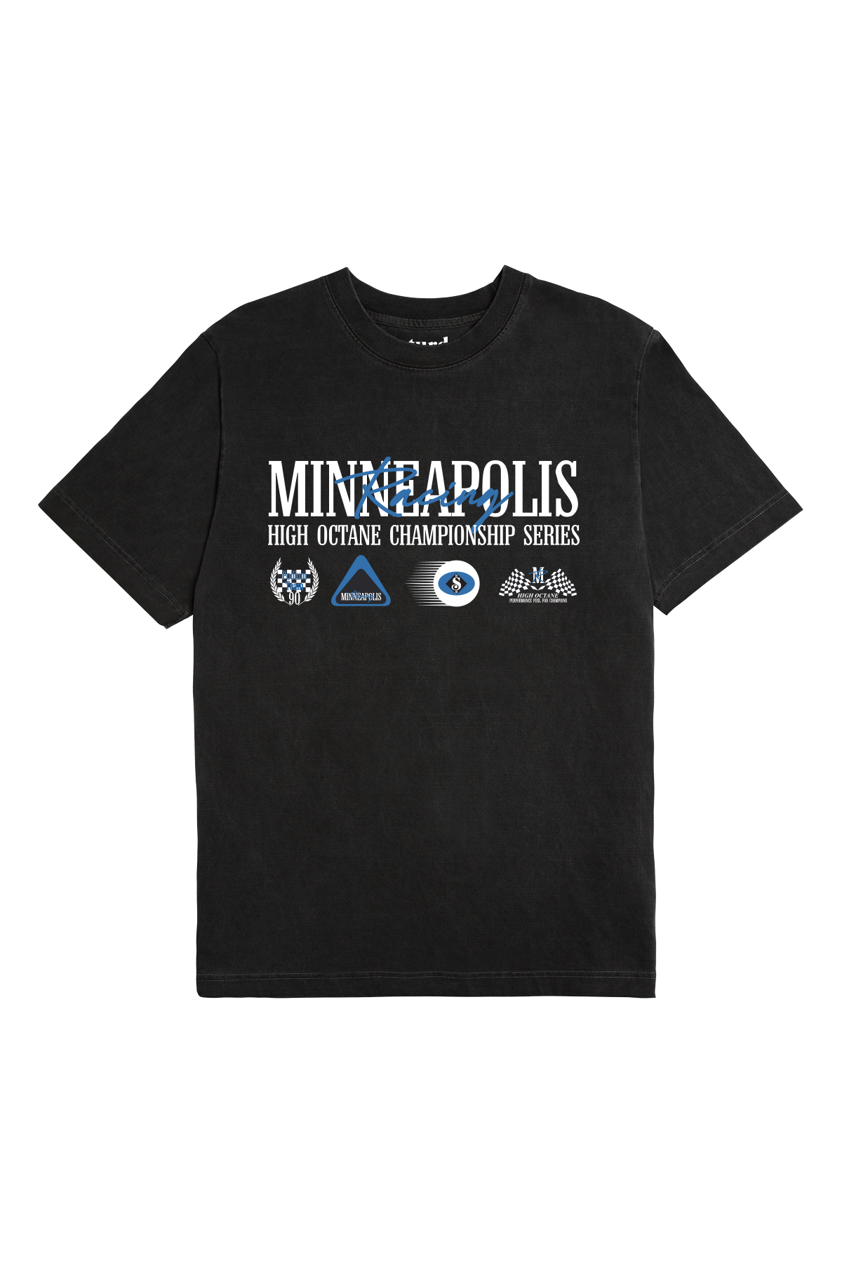 Saturday Society Minneapolis Racing T-shirt in Washed Black
