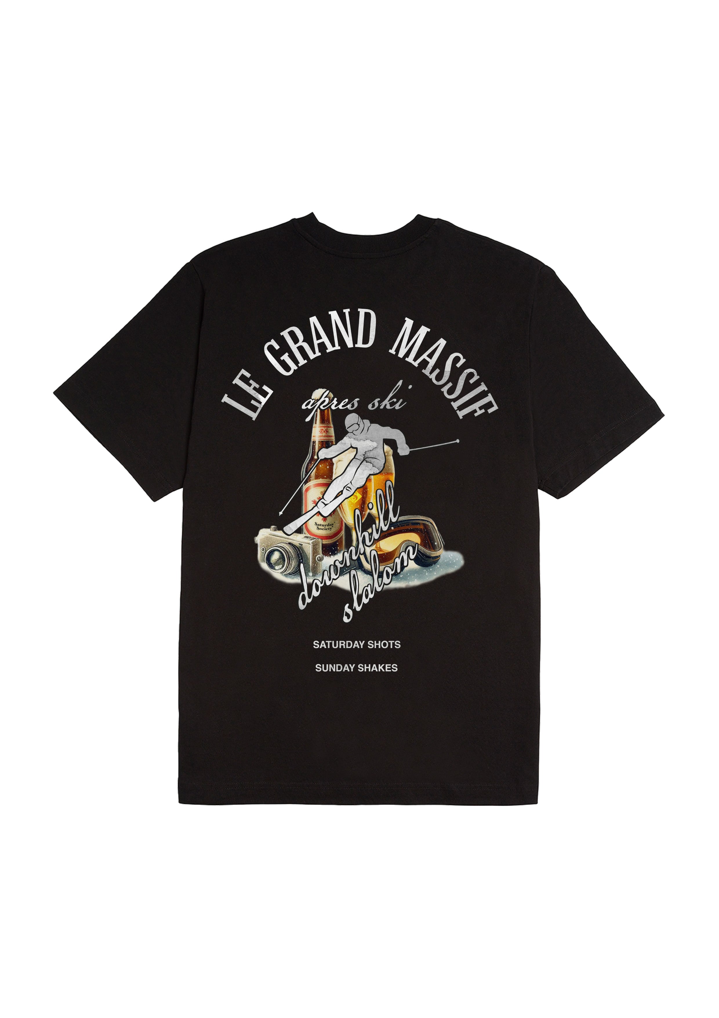 Saturday Society Le Grand Massif T-shirt in Black