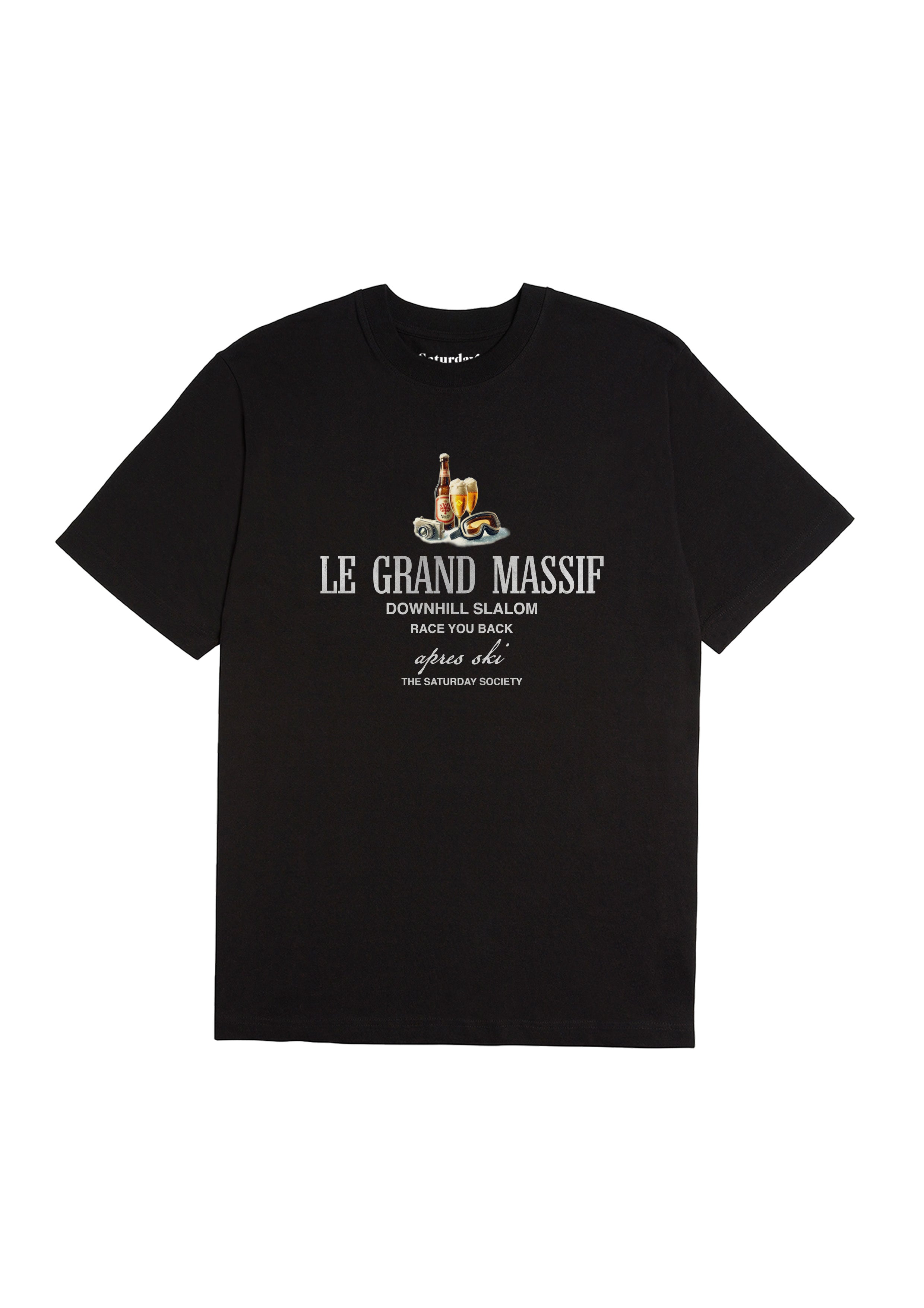 Saturday Society Le Grand Massif T-shirt in Black