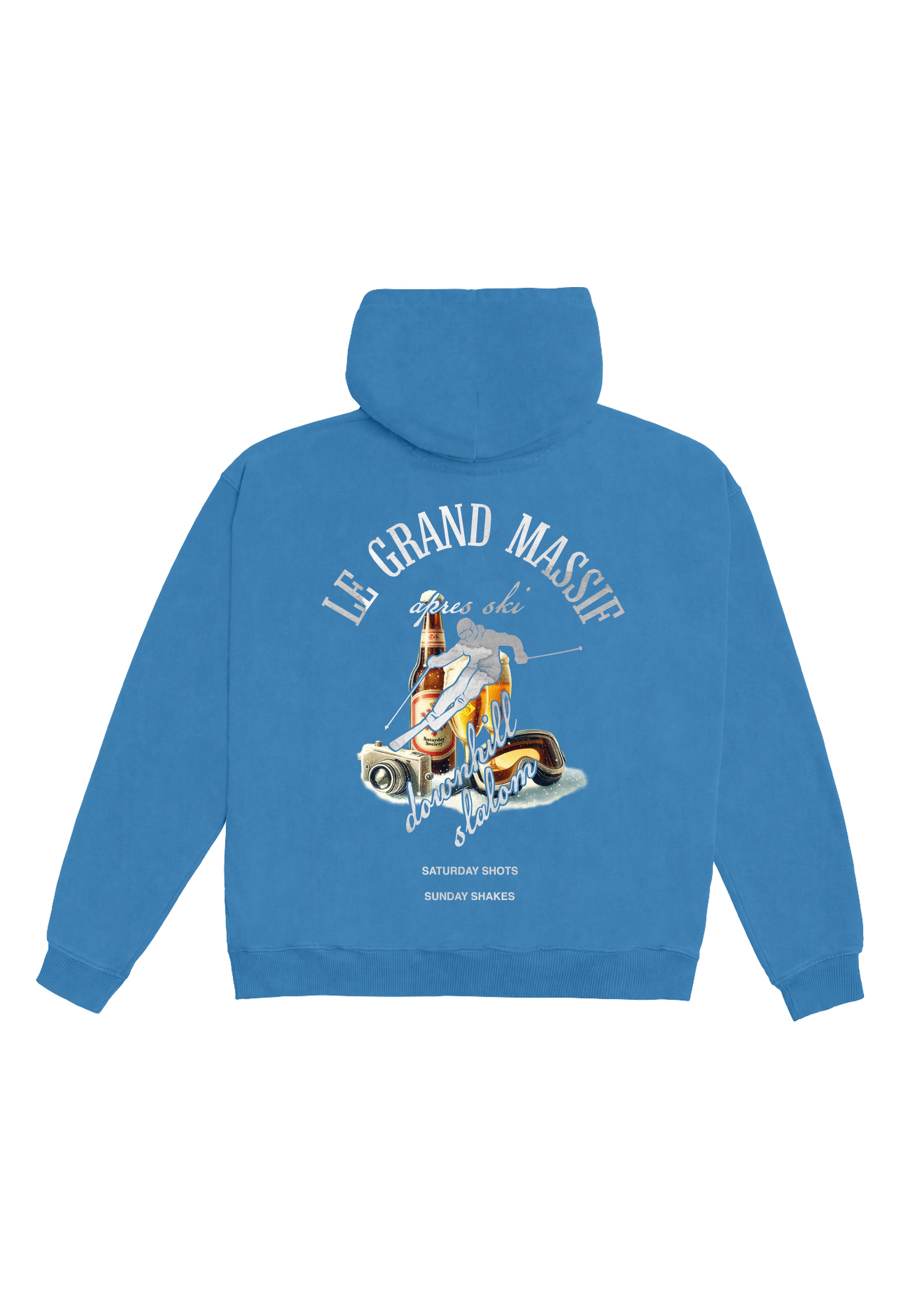 Saturday Society Le Grand Massif Hoodie in Federal Blue