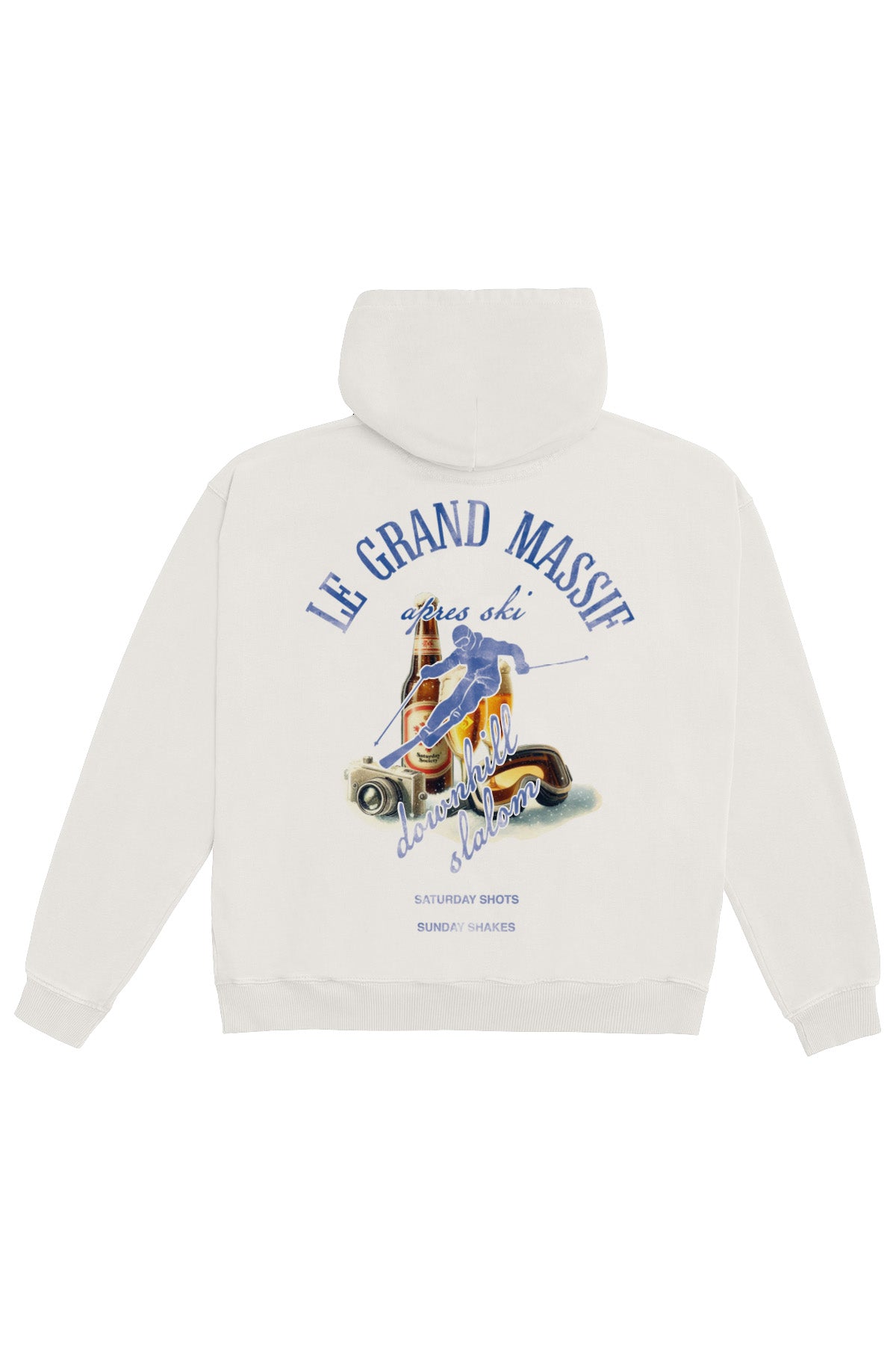 Saturday Society Le Grand Massif Hoodie in Vintage White