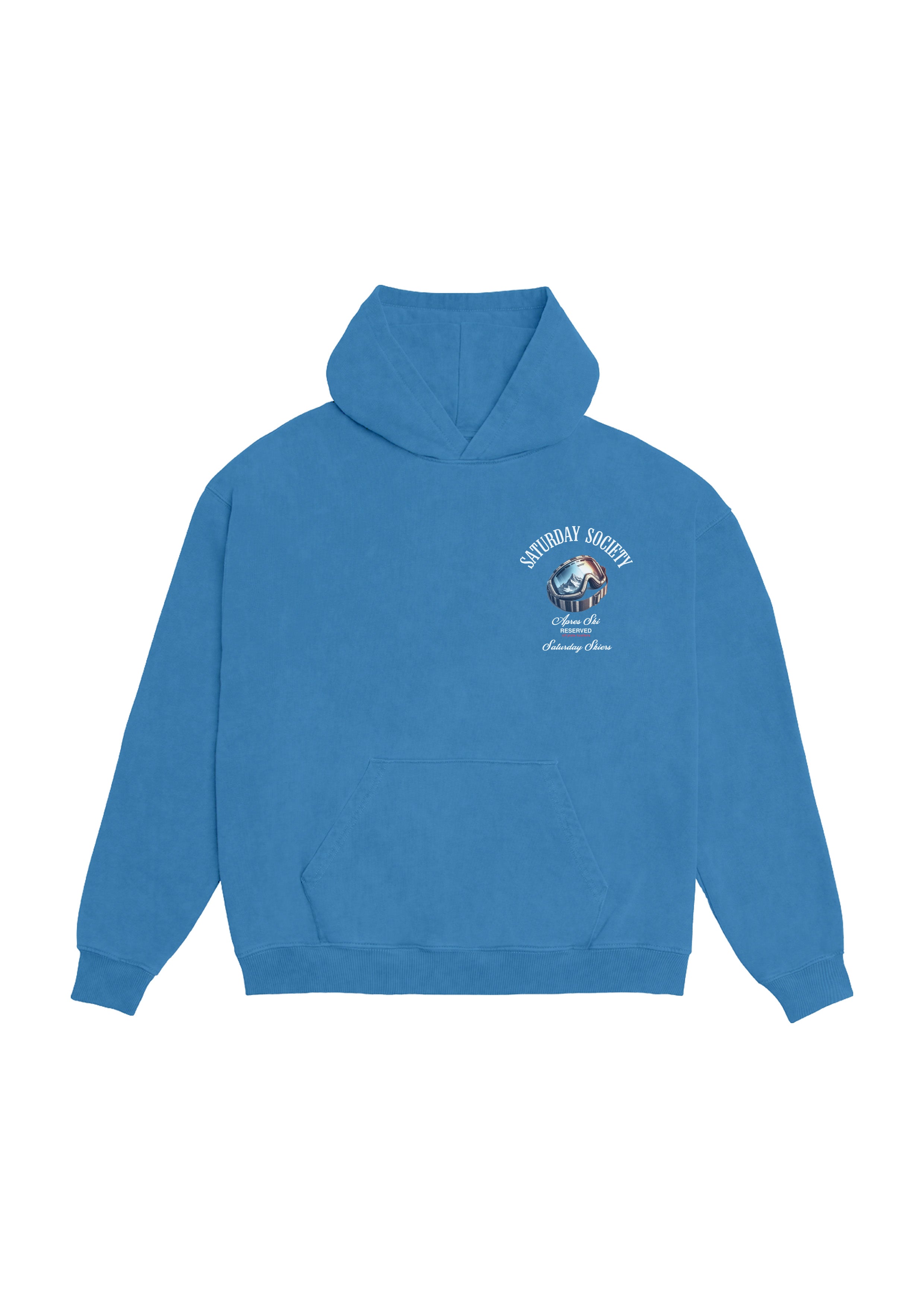 Saturday Society Meet Me On The Slopes Hoodie in Federal Blue