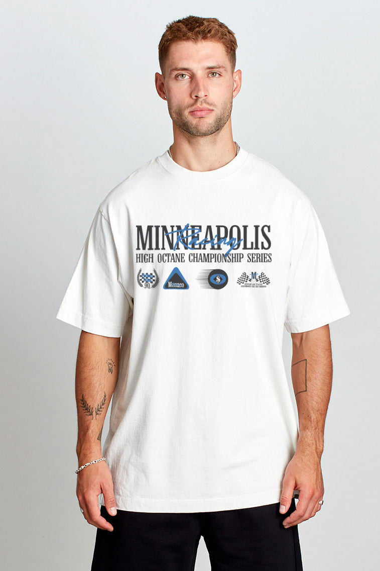 Saturday Society Minneapolis Racing T-shirt in Vintage White