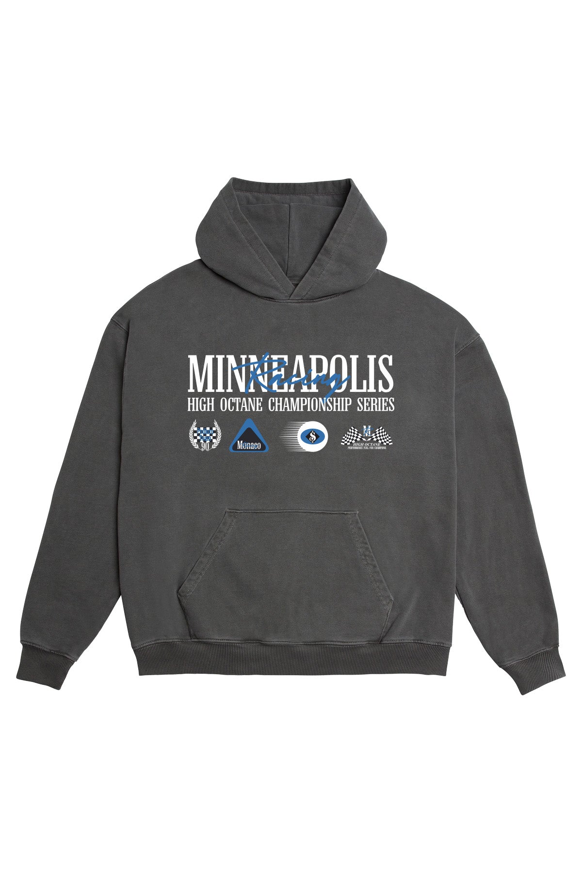 Saturday Society Minneapolis Racing Hoodie in Washed Grey