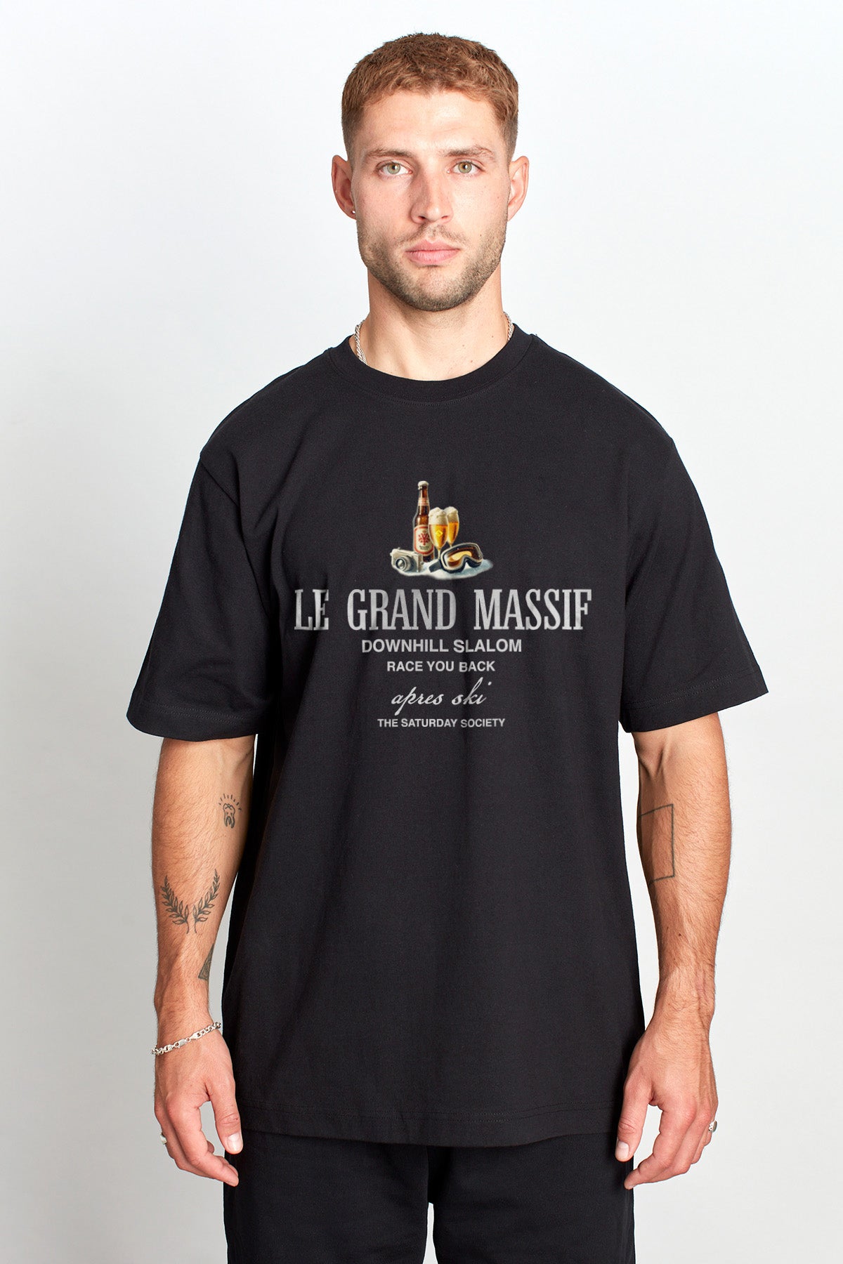Saturday Society Le Grand Massif T-shirt in Black