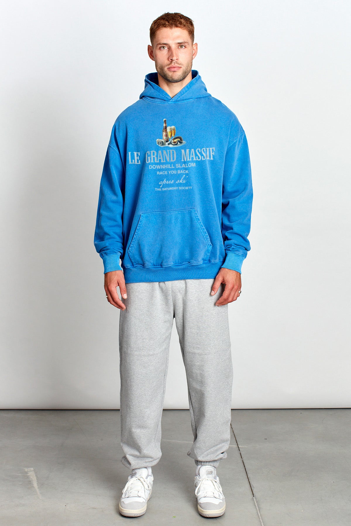Saturday Society Le Grand Massif Hoodie in Federal Blue