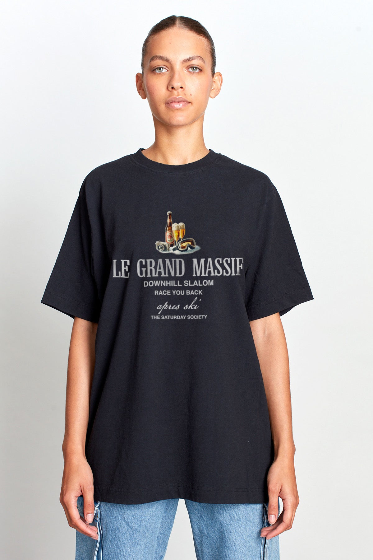 Saturday Society Le Grand Massif T-shirt in Black