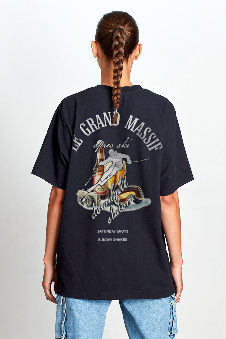 Saturday Society Le Grand Massif T-shirt in Black