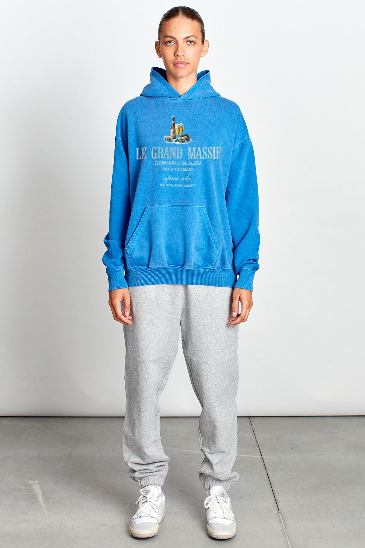 Saturday Society Le Grand Massif Hoodie in Federal Blue