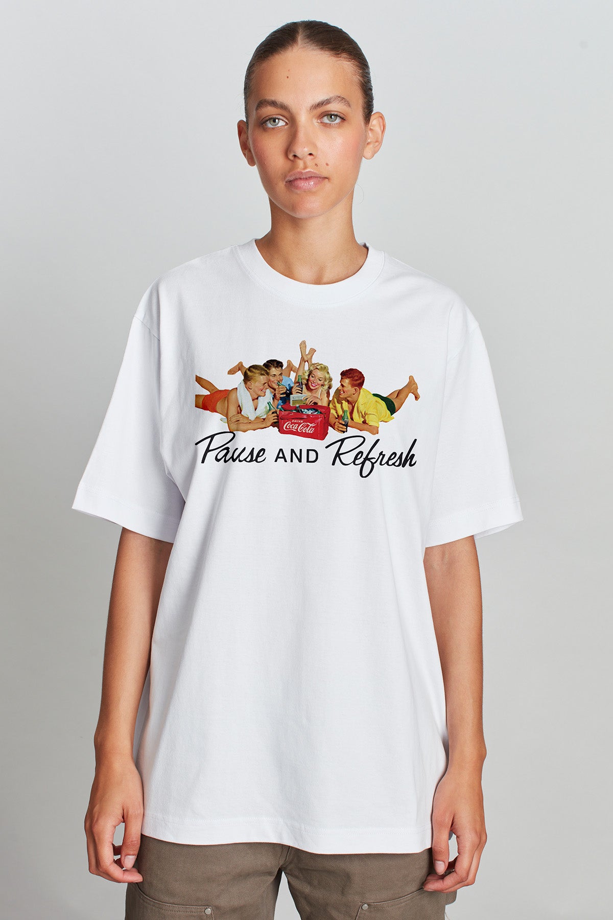 Coca-Cola Things Go Better T-shirt in White
