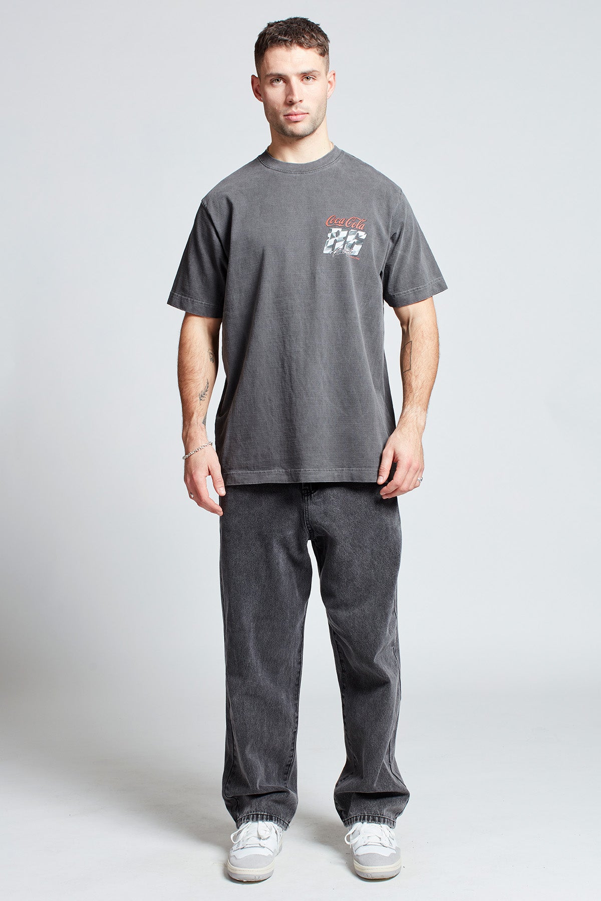 Coca-Cola Lights Out T-shirt in Washed Grey