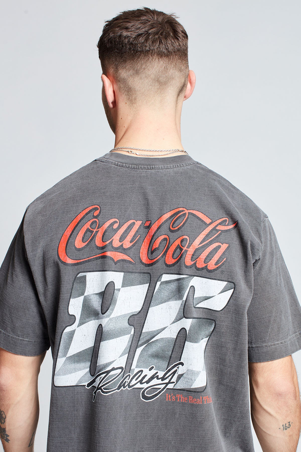Coca-Cola Lights Out T-shirt in Washed Grey