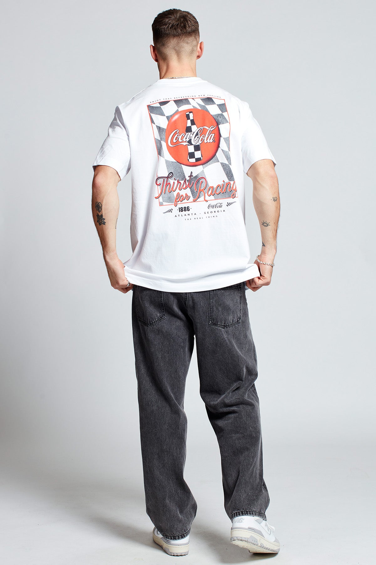 Coca-Cola Finish Line T-shirt in White
