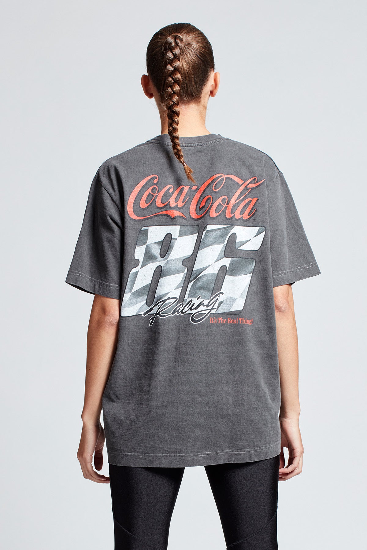 Coca-Cola Lights Out T-shirt in Washed Grey