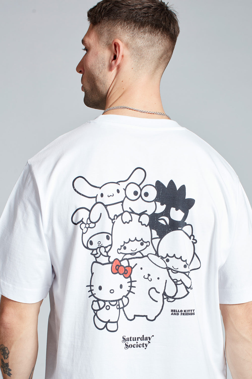 Hello Kitty And Friends T-shirt in White | Mens | Saturday Society